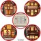 Casafield Pre-Lit Wooden Christmas Village - Miniature LED Light-Up Traditional Winter Holiday Decoration for Home, Mantel and Tabletop